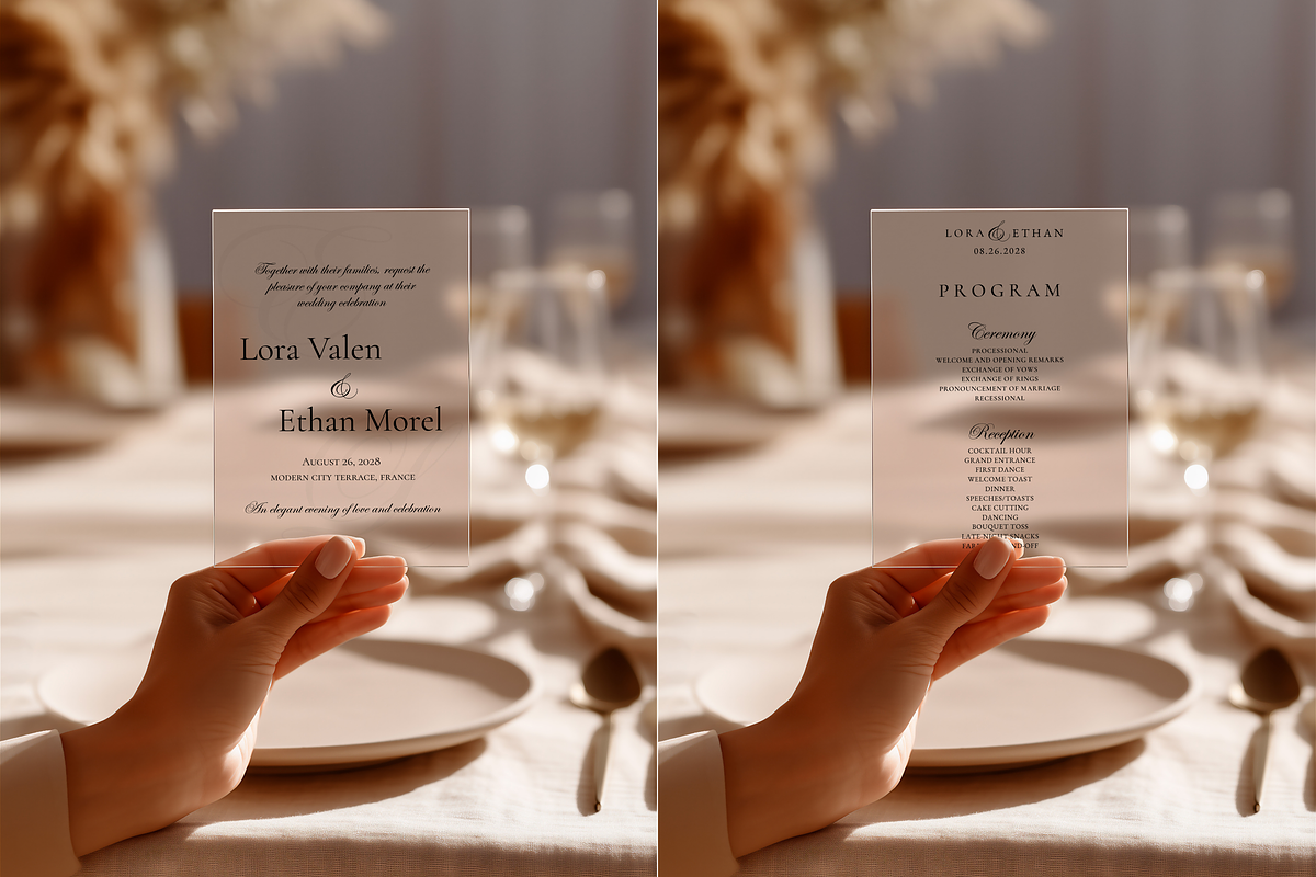 Transparent 5x7 Handheld Card Mockup, a Product Mockup by Serenefeeling (Photo 2 of 6)