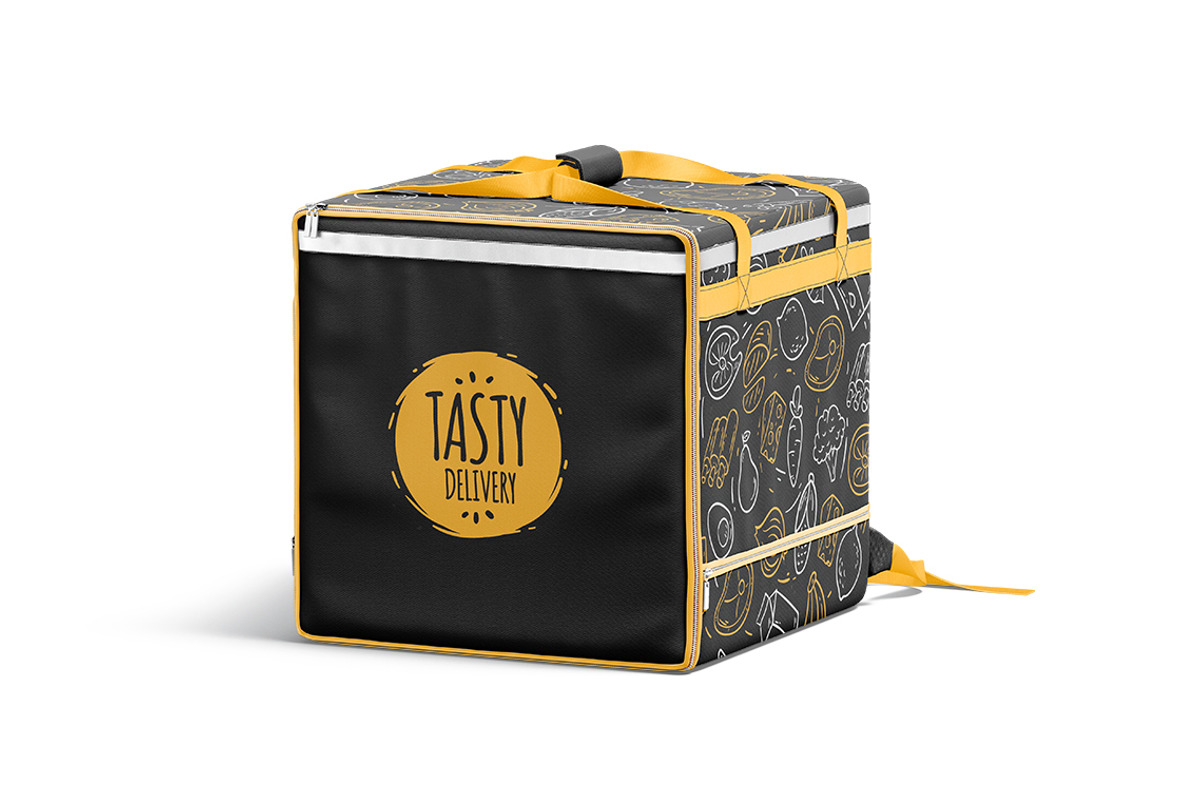Delivery Bag Mockups, a Cups & Container Mockup by rebrandy (Photo 4 of 9)