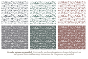 Santa Toile de Jouy Pattern, a Background Graphic by Hughes Studio (Thumbnail 2 of 7)
