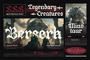 Bladfour - Epic Blackletter Typeface, a Blackletter Font by Burntilldead (Thumbnail 4 of 11)