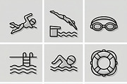 64 Fitness Workout Outline Icons, an Outline Icon by adenpinkstore (Thumbnail 4 of 18)