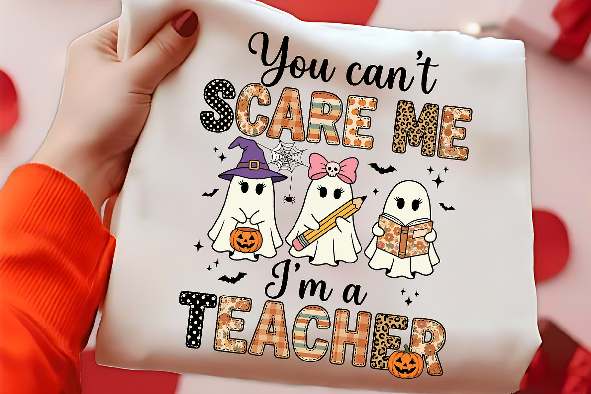 Spooky Teacher Halloween PNG Art, a Seasonal Illustration by CrexoraLab (Photo 2 of 4)