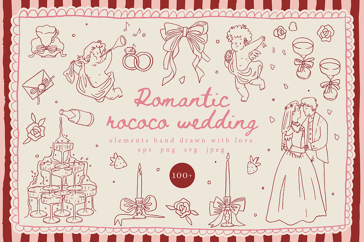 Romantic coquette bundle - 4 in 1, an Object Graphic by Cute Atelier (Photo 2 of 29)