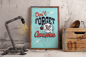 4 Motivational Typography Poster