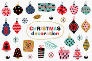 Christmas decorations pattern set, a Pattern Graphic by NataKa (Thumbnail 2 of 15)