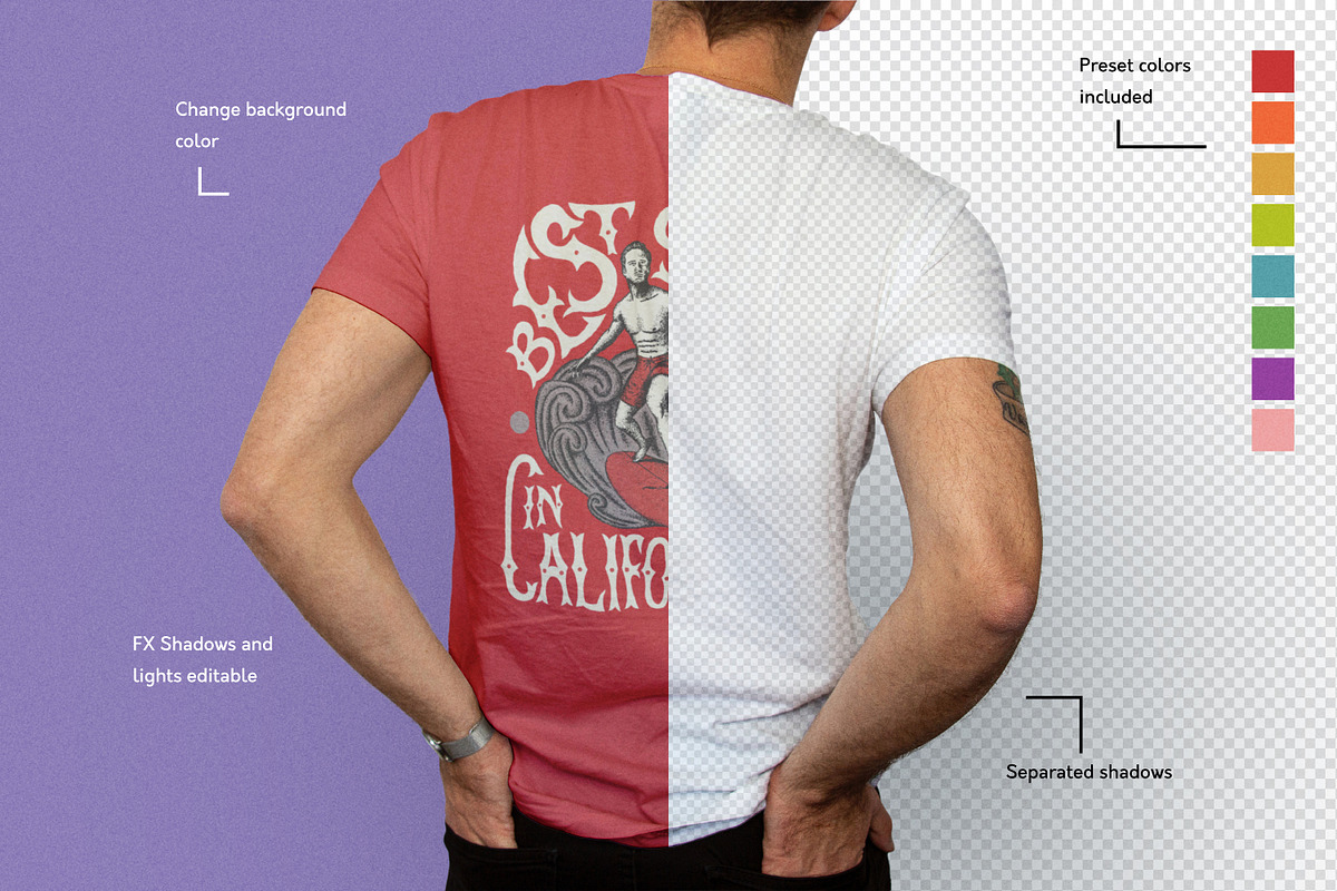 T-Shirt Mockup collection VOL 1, a Shirt Mockup by Catkie - Digital Art (Photo 2 of 8)
