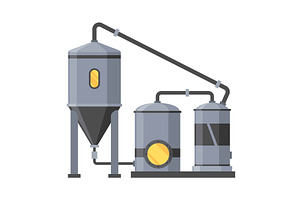 Brewery. Vintage brewing, an Illustration by Things for designers
