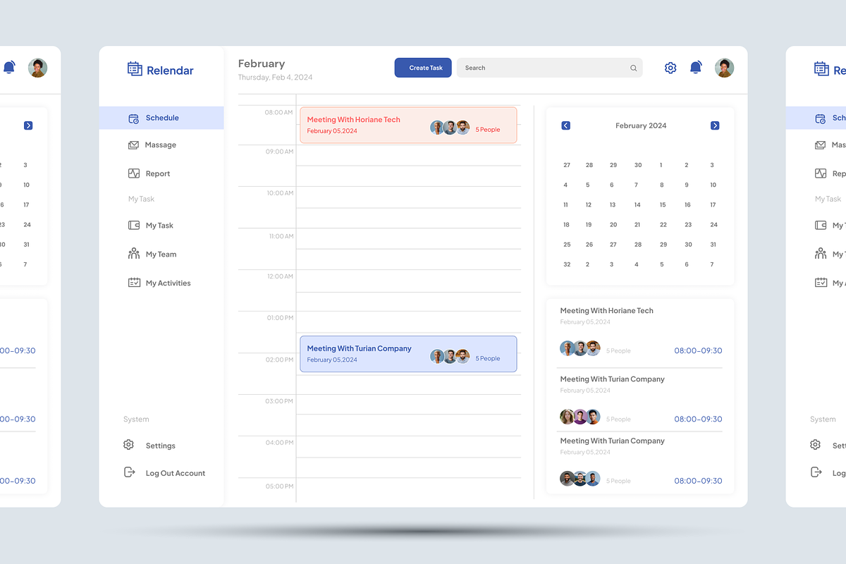 Relendar - Calendar Dashboard, an UI Kit Template by Annora Studio (Photo 6 of 6)