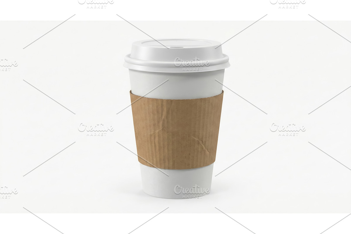 Blank Coffee Cup Holder, a Food Illustration by CREATIVEDEF
