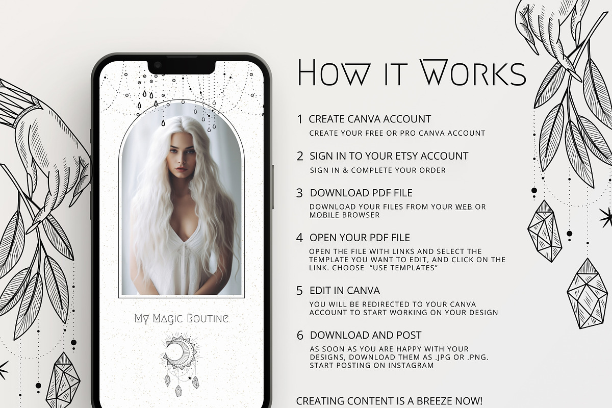 White Spiritual Instagram Stories, a Social Media Template by Under My Cozy Roof (Photo 8 of 10)
