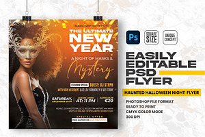 New Year Party Flyer, a Graphic by Shajib Shikder