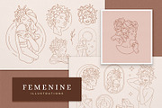 Line art women illustrations set, a Healthcare Illustration by Vasya Kobelev (Thumbnail 1 of 11)