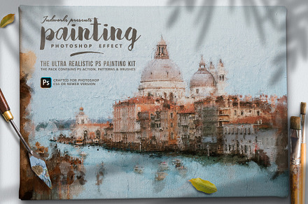 Painting PS Action, an Action Add-On by IndWorks Design