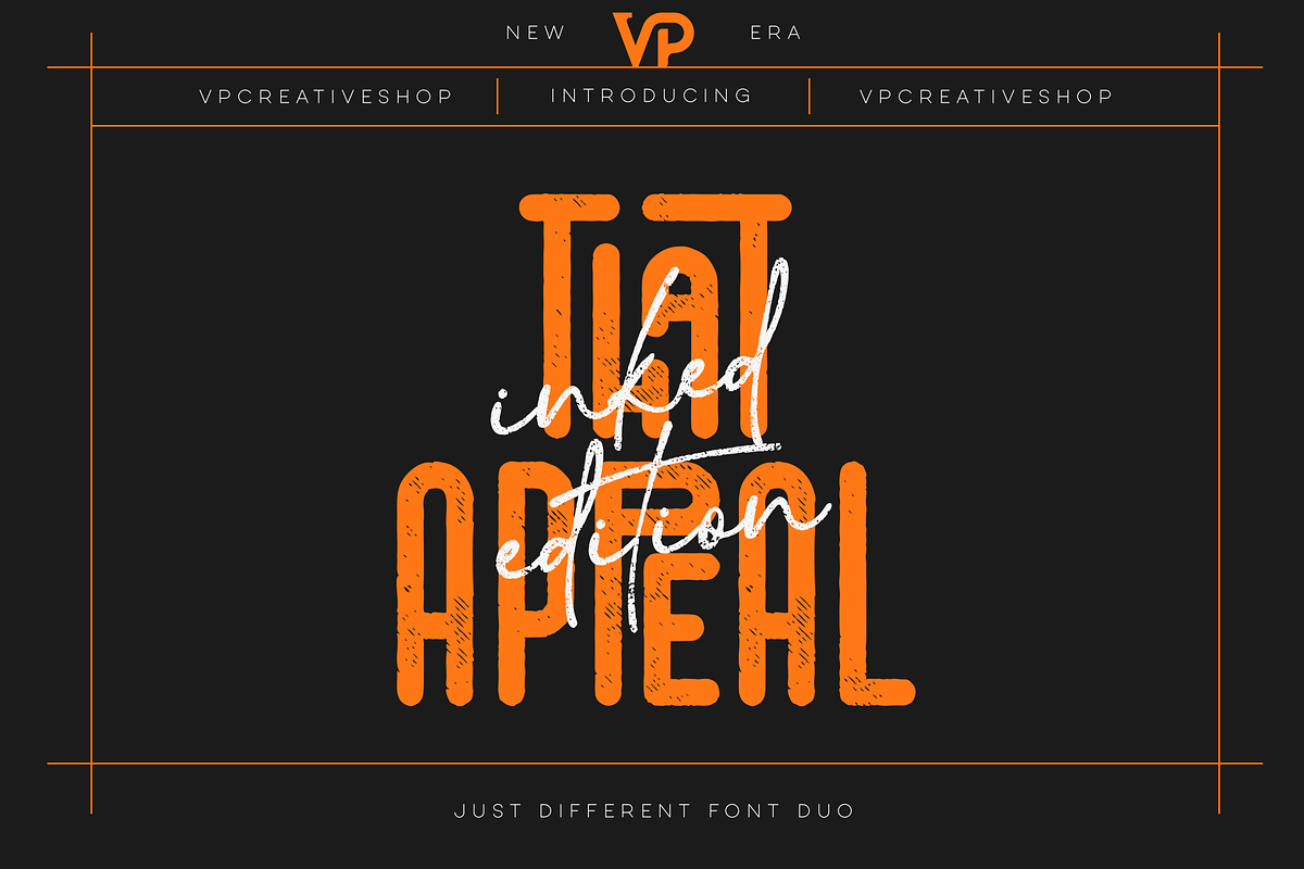 SALE! That Appeal - inked edition, a Sans Serif Font by VP Fonts (Photo 1 of 12)