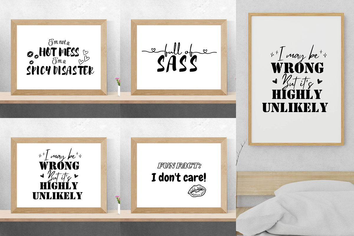 Sarcastic Quotes PNG Bundle, a Graphic by Viberints (Photo 3 of 4)