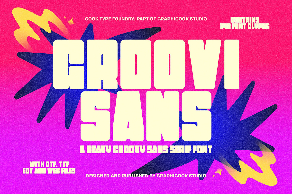 Groovisans, a Sans Serif Font by graphicook (Photo 1 of 10)