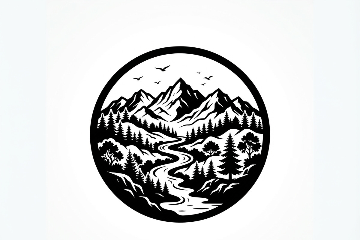 60 Eco Globe Landscape Silhouette, a Technology Illustration by Amazin_art (Photo 16 of 29)