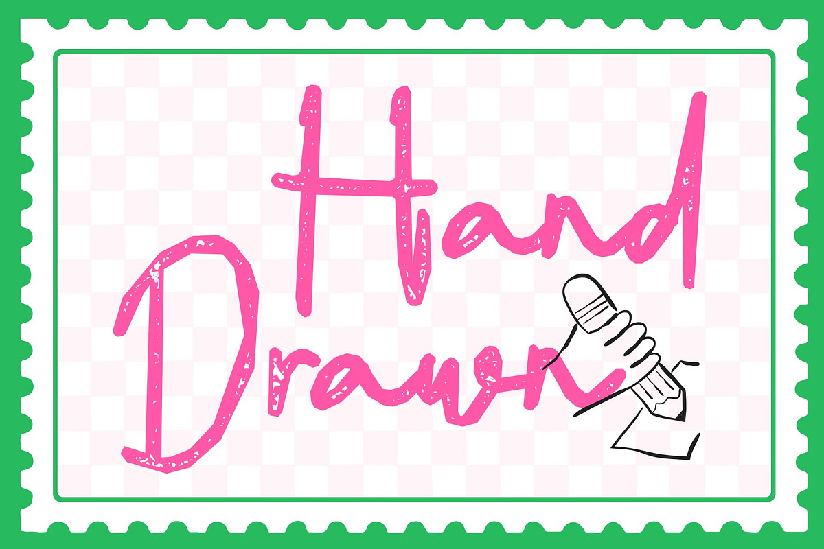 CS Galysia Stamp, a Script Font by Craft Supply Co. (Photo 2 of 8)