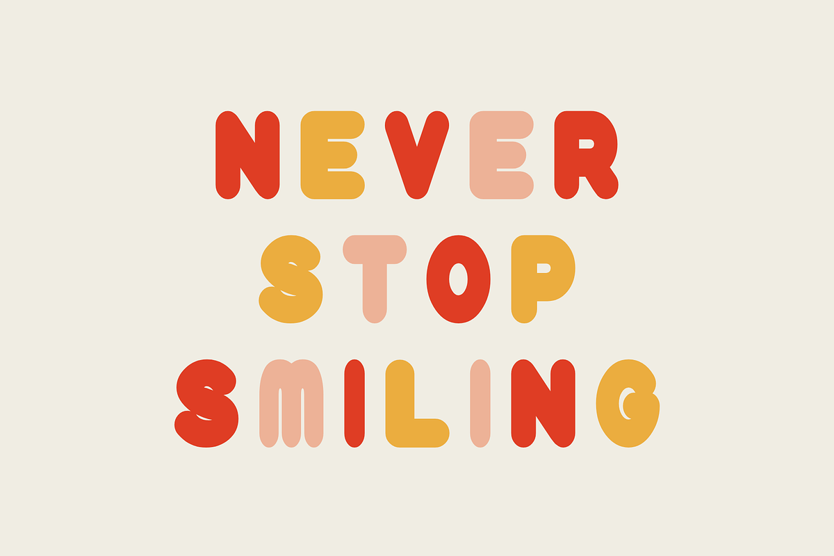 Plump-Ish - Modern Typeface, a Sans Serif Font by Made by Cap (Photo 4 of 6)
