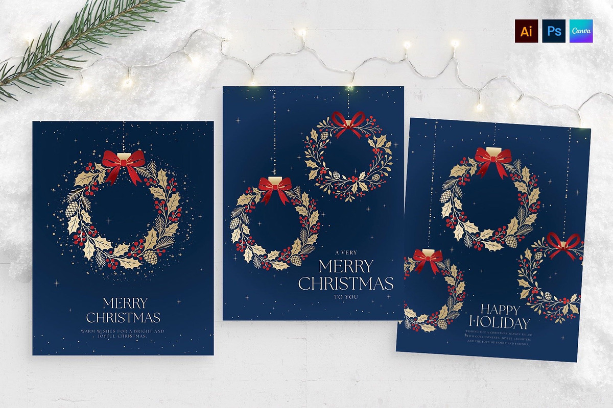 Christmas Wreath Flyer Template, a Flyer Template by BrandPacks (Photo 2 of 5)