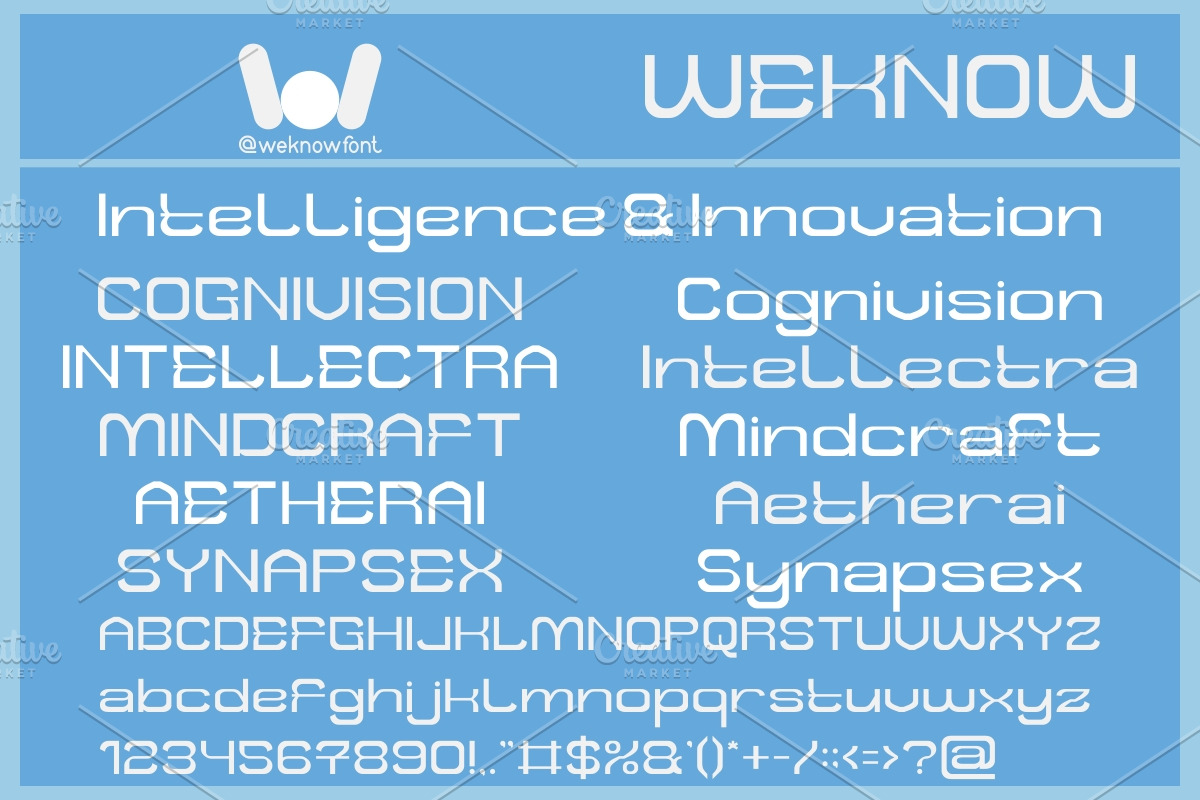 Bright Future font, a Font by weknow (Photo 2 of 8)