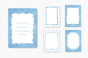 Baby Blue Watercolor Frames Set, an Object Graphic by Solo Art Original (Thumbnail 9 of 14)