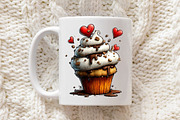 Whimsical Valentine Cupcake Clipart, an Illustration by OK Design (Thumbnail 6 of 6)
