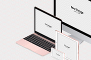 Responsive Screen Isometric Mockups, an iPhone Mockup by tamiq (Thumbnail 8 of 8)
