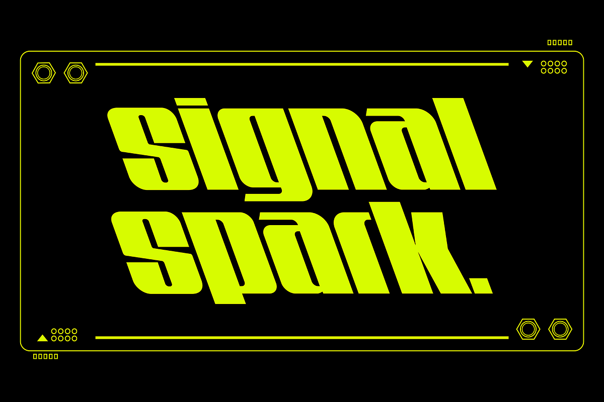 Signalspark., a Sans Serif Font by StudioBaini (Photo 1 of 12)