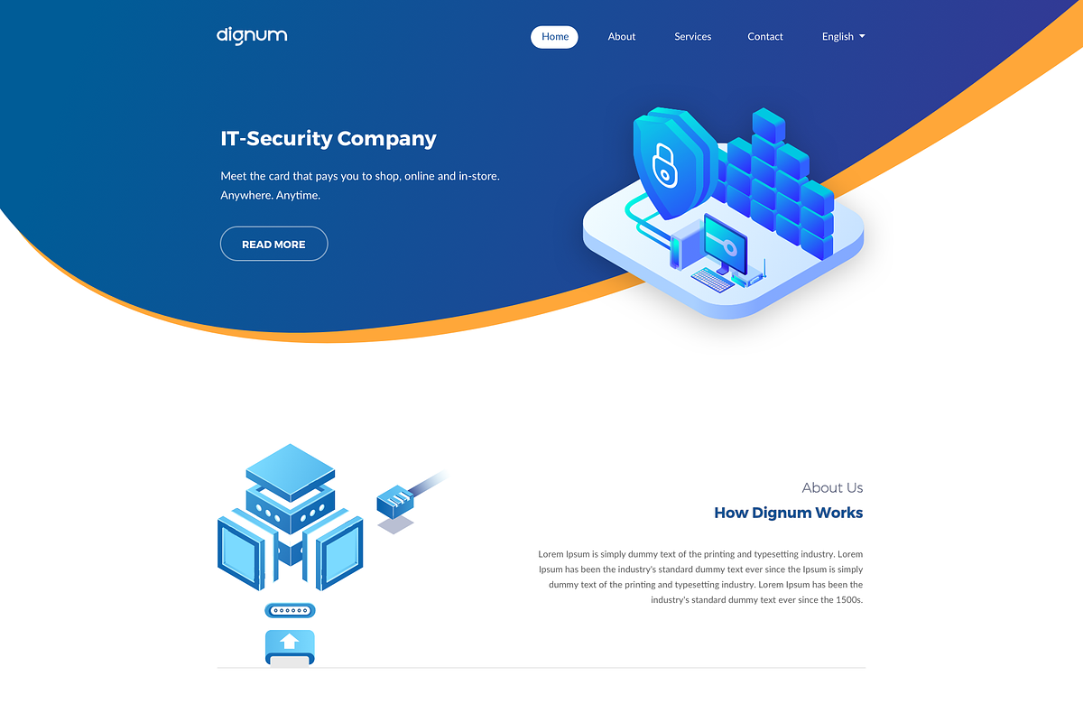 IT-Security Landing page, a Landing Page Template by zeeshanriaz55 (Photo 7 of 7)