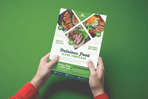 Sale delicious food flyer design, a Flyer Template by Workhu