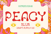 Peacy Blur, a Sans Serif Font by Craft Supply Co. (Thumbnail 1 of 8)
