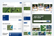 Tennis Academy Website UI Figma, an UI Kit Template by peterdraw (Thumbnail 3 of 7)