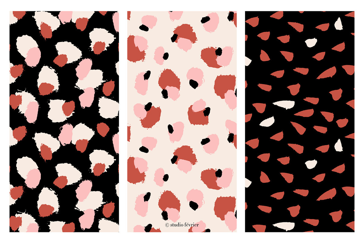 Abstract Painted Seamless Patterns, a Pattern Graphic by Studio Fevrier (Photo 3 of 8)