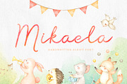 Mikaela Script, a Script Font by TypeFairy (Thumbnail 1 of 7)