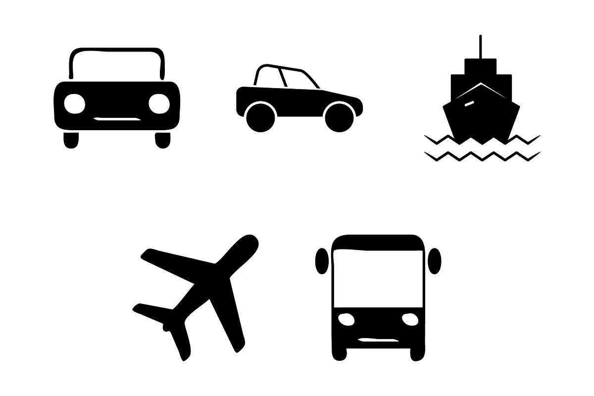 Transportation icon design template, a Solid Icon by Sumberpangan (Photo 1 of 3)