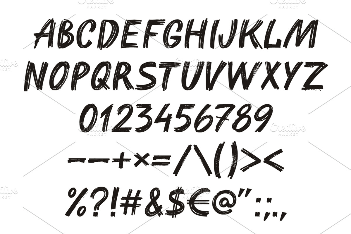 Harizmix Handwritten Marker Font preview 2