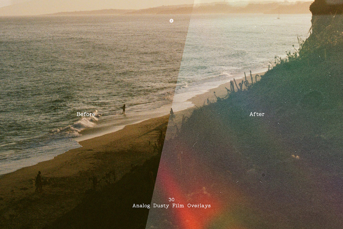 Analog Dusty Film Overlays, a Texture Graphic by Freezerondigital (Photo 7 of 19)