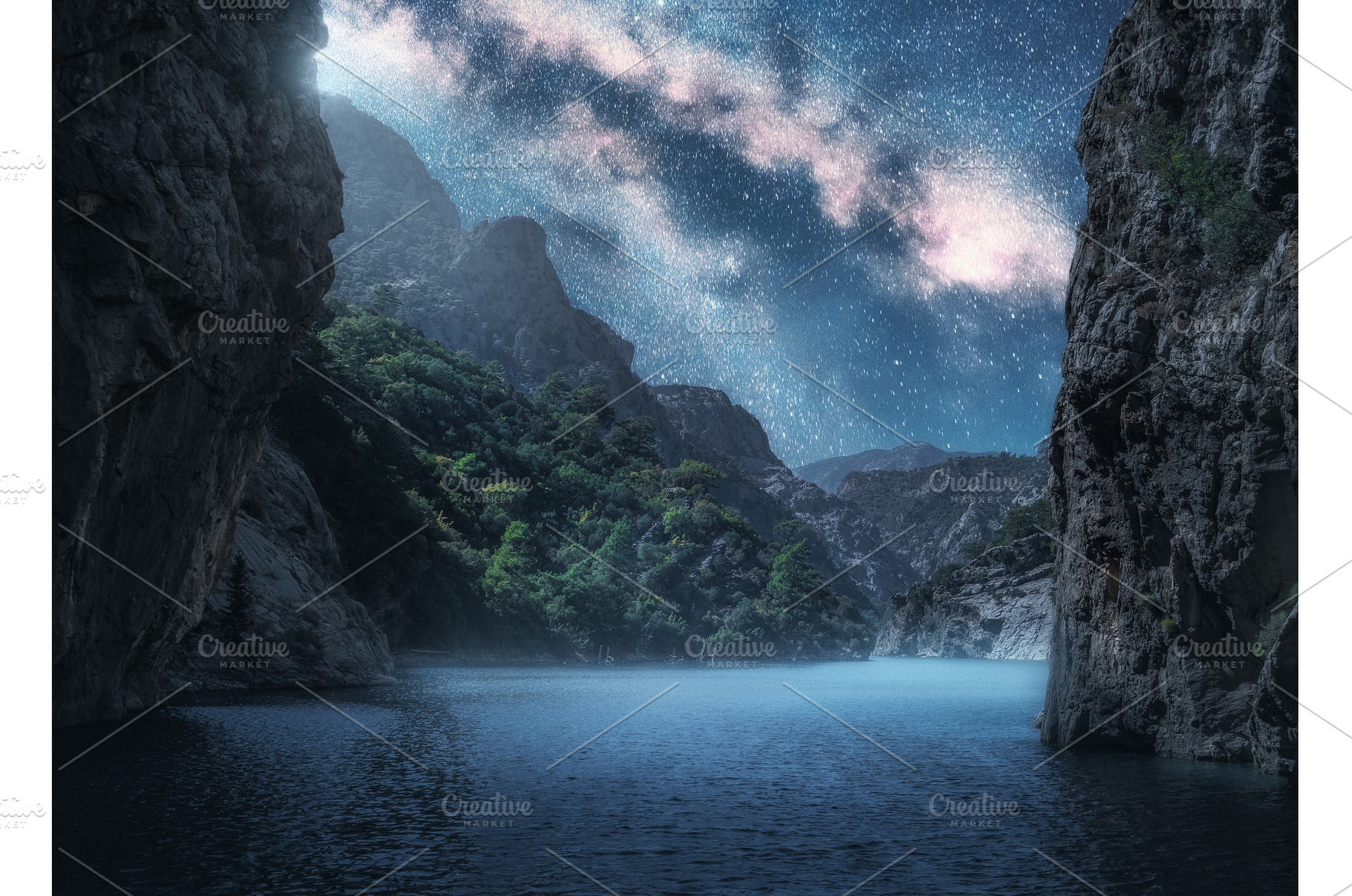 Milky Way over the beautiful, a Nature Photo by den-belitsky