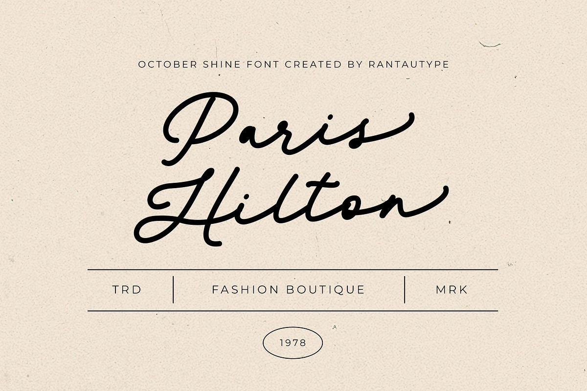 October Shine Monoline Font, a Handwritten Font by RantautypeStudio (Photo 3 of 17)