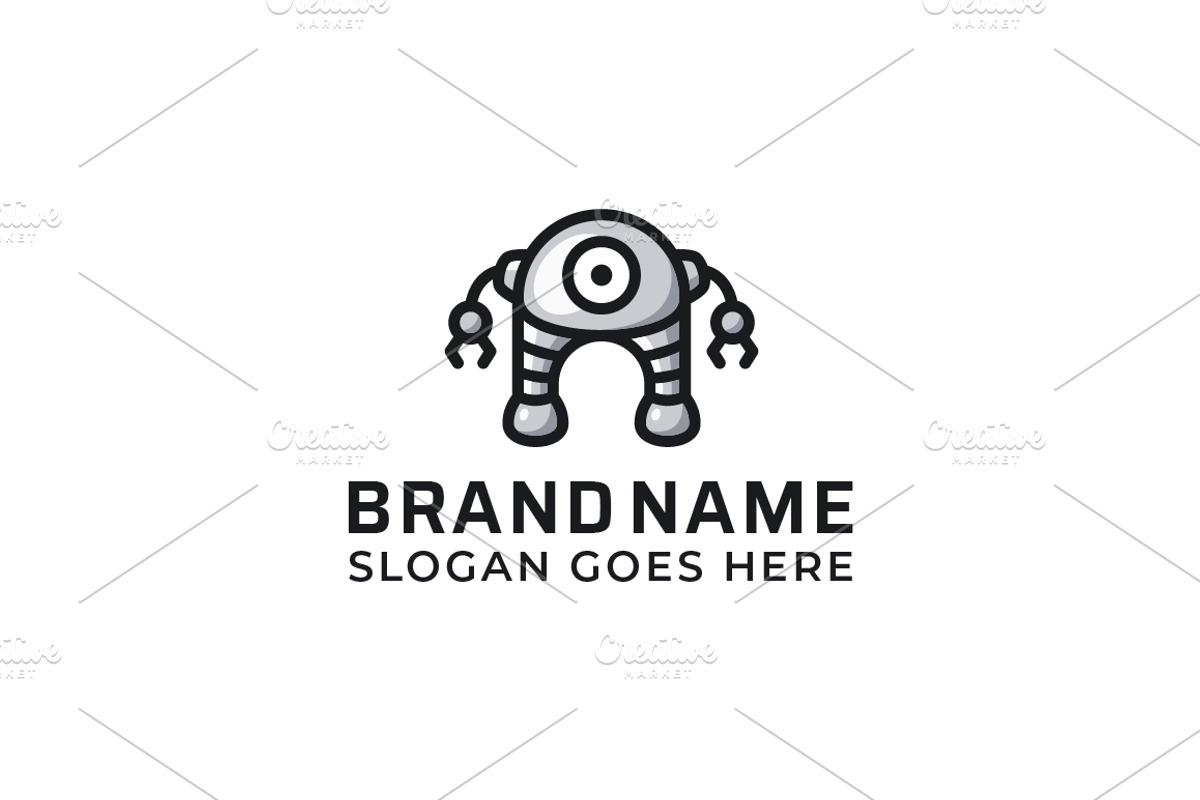 Robot Logo Design, a Branding & Logo Template by pne-design (Photo 2 of 3)