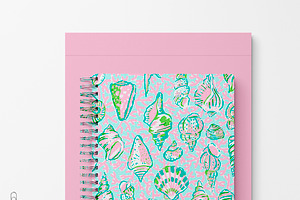 Preppy Seamless Seashell Pattern