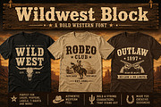 Wildwest Block, a Slab Serif Font by Wow Magic (Thumbnail 4 of 5)