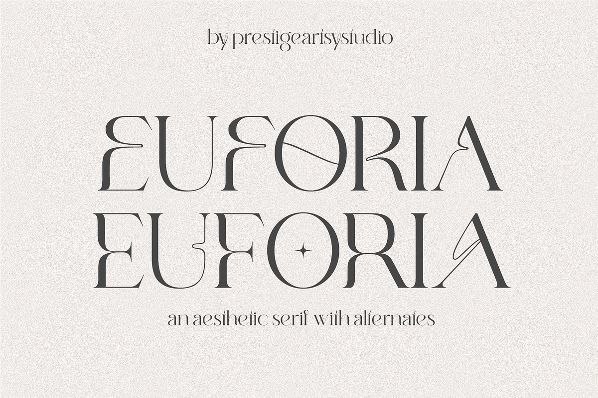 EUFORIA — An Aesthetic Serif, a Serif Font by Prestige Artsy Studio (Photo 1 of 10)