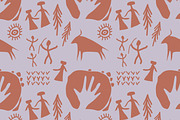 Cave Art Patterns, a Pattern Graphic by ThaiByGaew (Thumbnail 10 of 12)