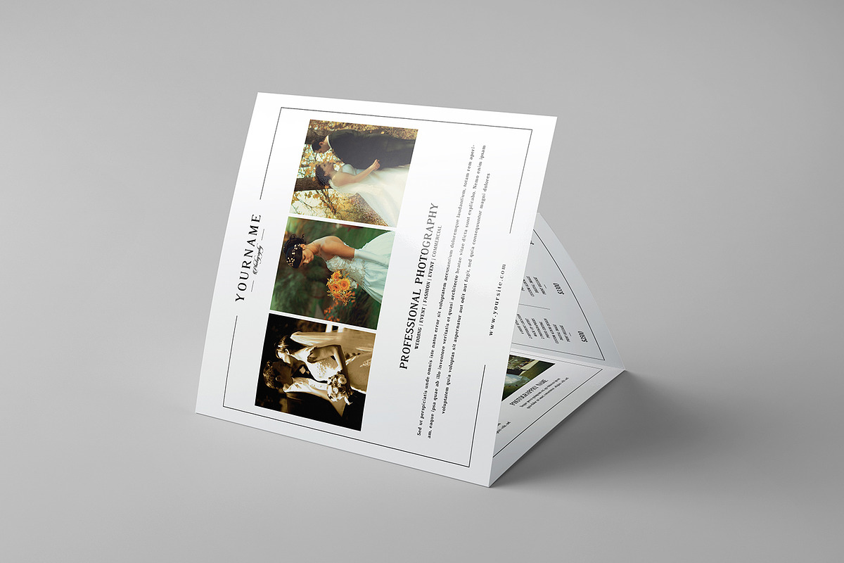 Wedding Photography  Square Trifold, a Brochure Template by SmmrDesign (Photo 1 of 4)