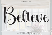 Believe, a Handwritten Font by FreshTypeINK (Thumbnail 1 of 8)