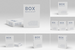 Box Mockup 8 PSD Files