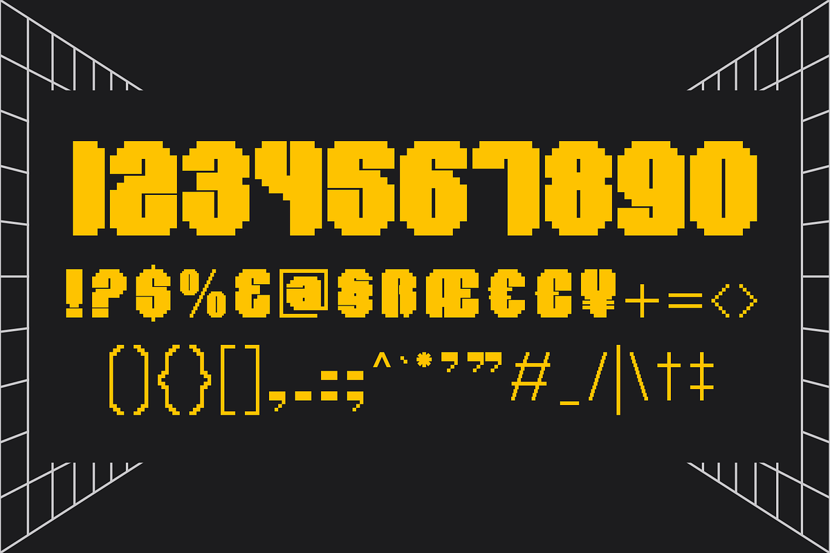 Sheko - Headline Pixel Font, a Sans Serif Font by Valentino Vergan (Photo 8 of 10)