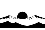 Minimal Sunrise Sunset Nature, a Graphic by BIPLOB EXPERT (Thumbnail 8 of 13)